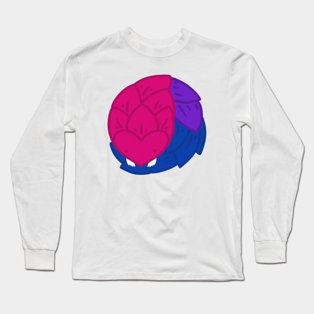 Pride Pangolin - Bi Long Sleeve T-Shirt by SmidgeFidge